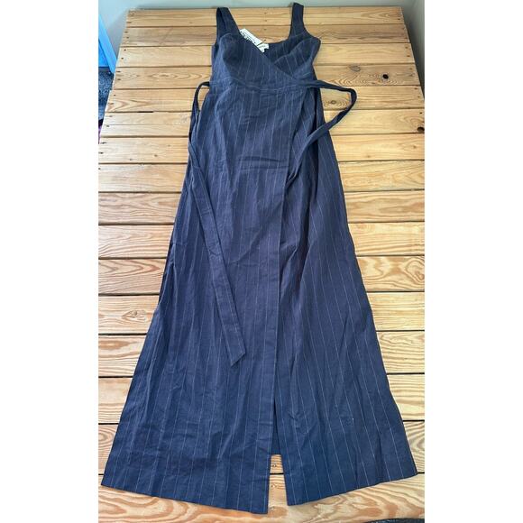 L'AGENCE Dresses & Skirts - L’agence NWT Women’s Stripe Sleeveless Wrap Dress Size XS Navy BT